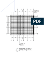 Truss & Purlins Layout: A B C D H G F E