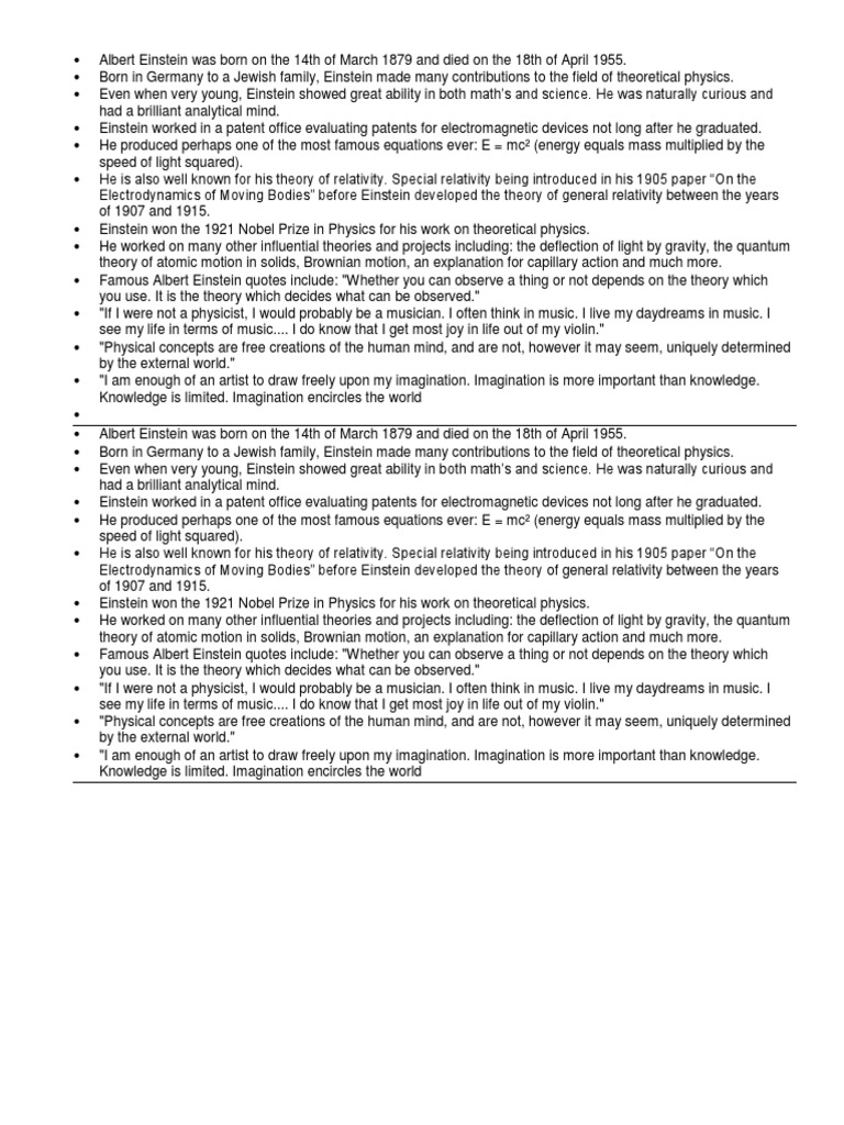 Einstein: Relativity & E=mc² Insights | PDF | Albert Einstein | General ...