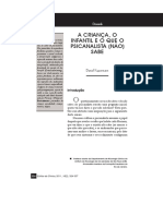 A Criança o Infantil e o Que o Psicanalista Não Sabe - Daniel Kupperman