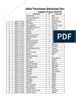 002 Data Base Mahasiswa TEPA Angkatan I (Satu)