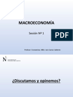 Sesion 1 y 2 MACROECONOMíA Upn Lima - Centro - 2018 - 2