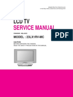 LG LCD TV Service Manual Leakage Current Check
