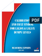 Calibration and Fault Finding and Fault Finding For Lal20X & Lal24X Dumpy Levels Dumpy Levels