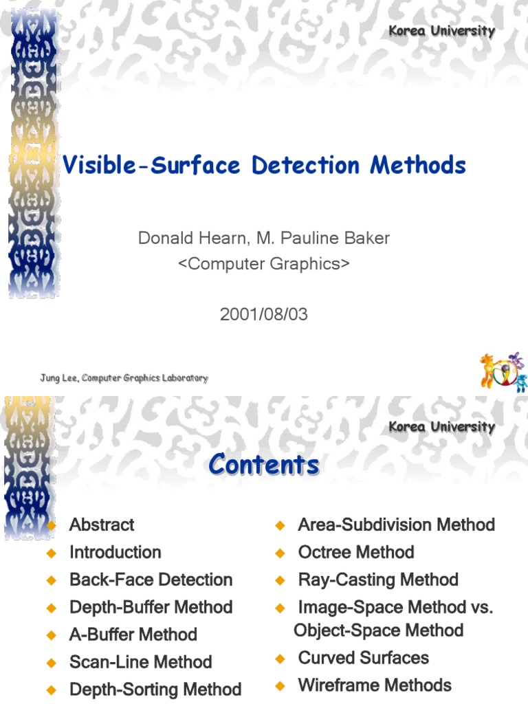Visible Surface Detection | PDF | Algorithms | Scientific Modeling