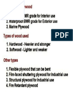 Types of Flywood PDF