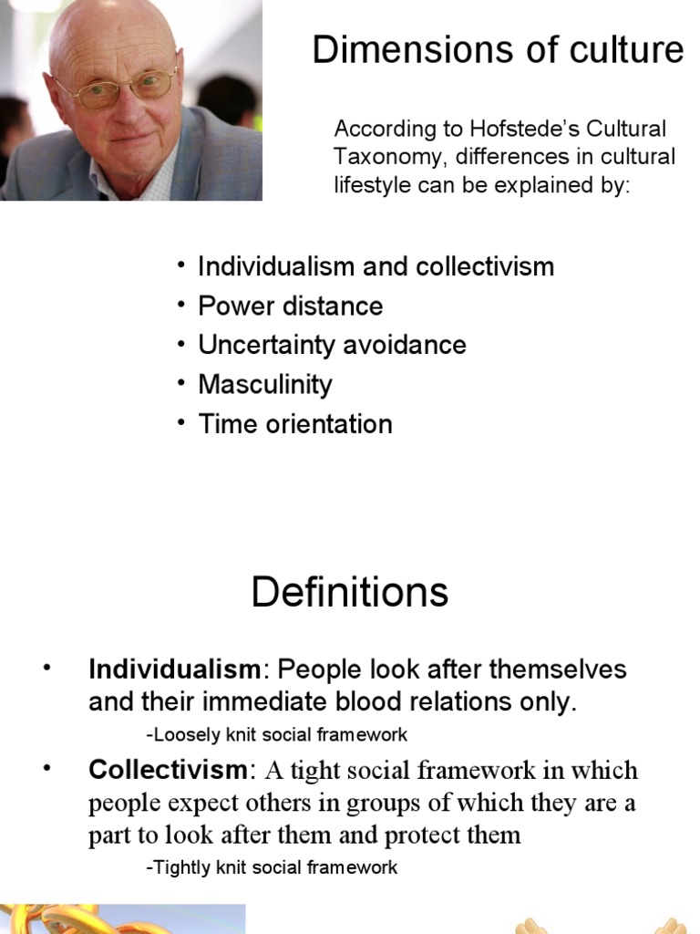 Hofstede's Individualism vs Collectivism | PDF | Collectivism | Human ...