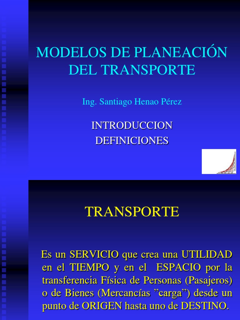 Modelos de Planeacion Del Transporte | PDF | Transporte | Planificación