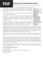 Claves Tributarias Para Emprender Bien