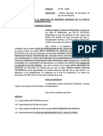 Solicitud de Cumplimiento de Acta de Conciliacion PNP