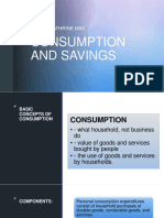 Consumption and Savings: Banez, Cathrine Mae