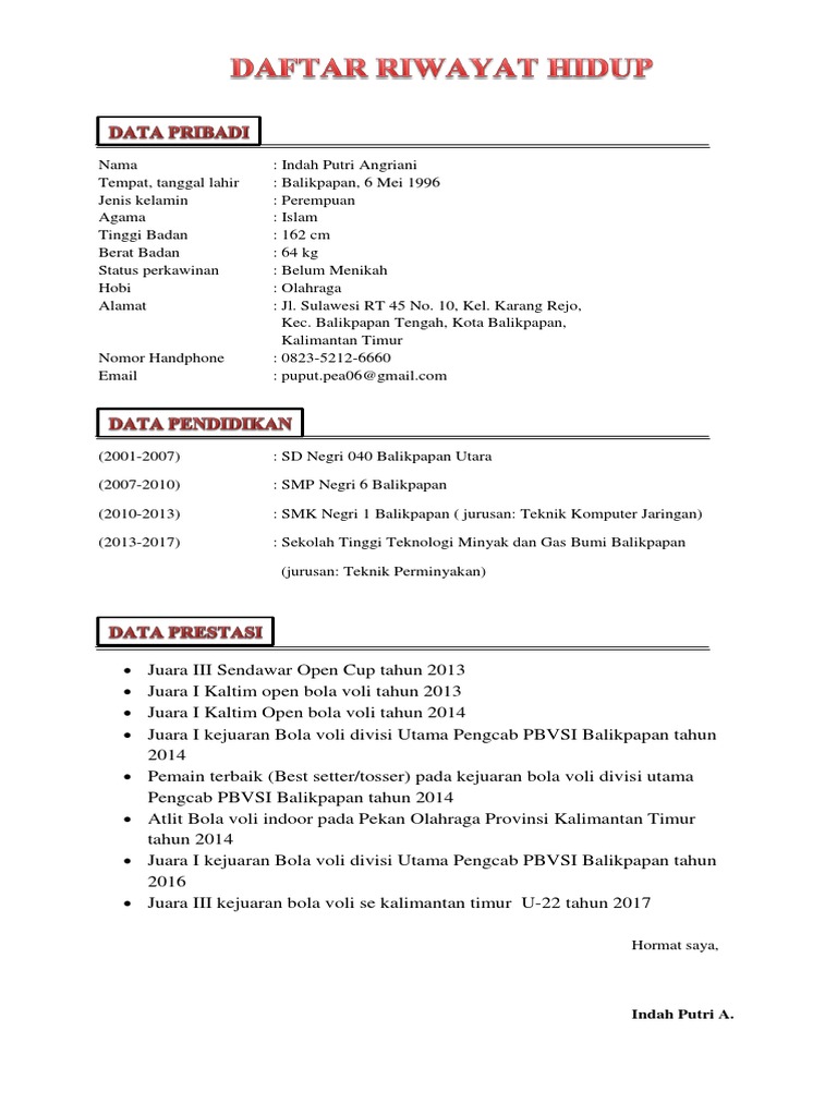 Daftar Riwayat Hiduppdf