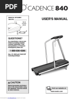 Cadence 840 Treadmill