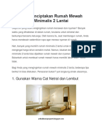 Tips Menciptakan Rumah Mewah Minimalis 2 Lantai