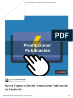 Nunca Toques El Botón Promocionar Publicación en Facebook - Agorapulse PDF