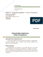 Aula 3 - Projeções Gráficas - Vistas Ortográficas PDF