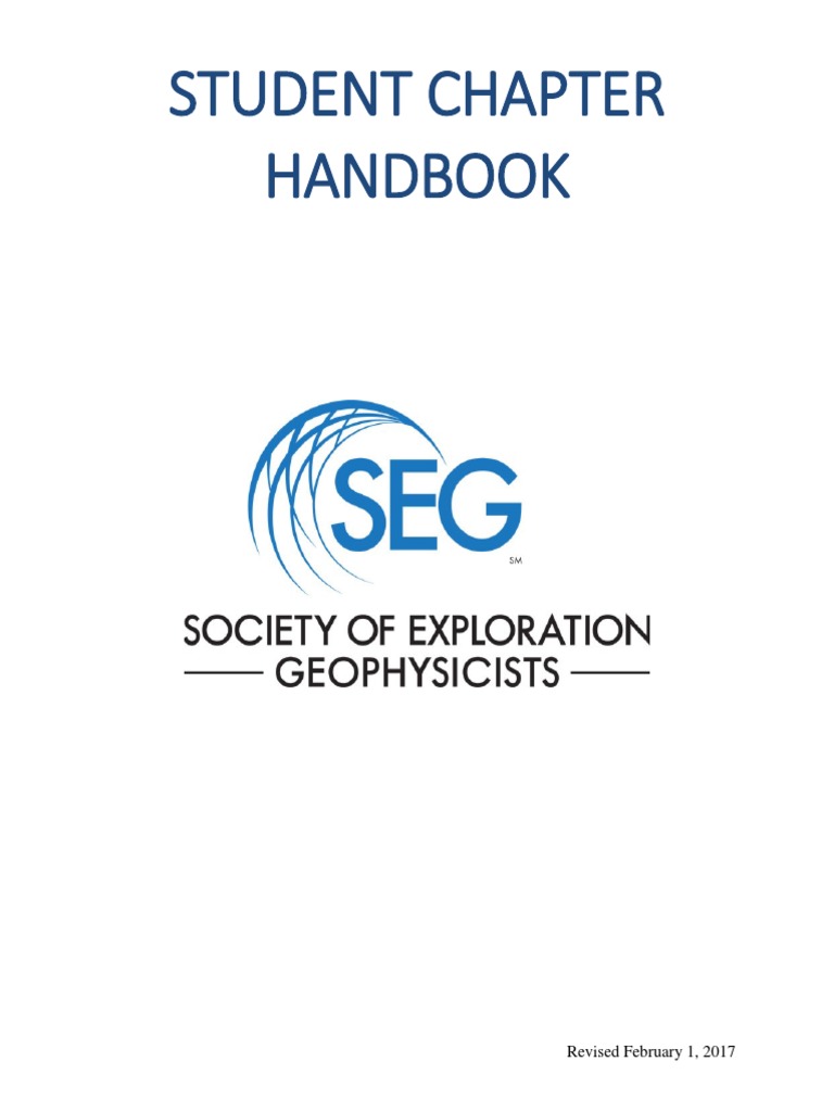 SEG Student Chapter Handbook 2017 | PDF