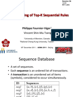 Efficient Mining of Top-K Sequential Rules: Philippe Fournier-Viger
