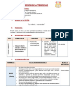 SESIÓN DE APRENDIZAJe - La Materia y Sus Clases