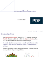 Greedy Algorithms and Data Compression.: Curs Fall 2017