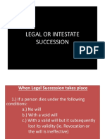 Legal or Intestate Succession
