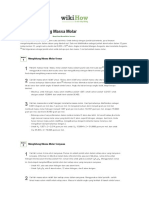 Cara Menghitung Massa Molar PDF