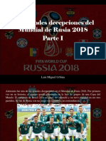 Luis Miguel Urbina - Las Grandes Decepciones Del Mundial de Rusia 2018, Parte I