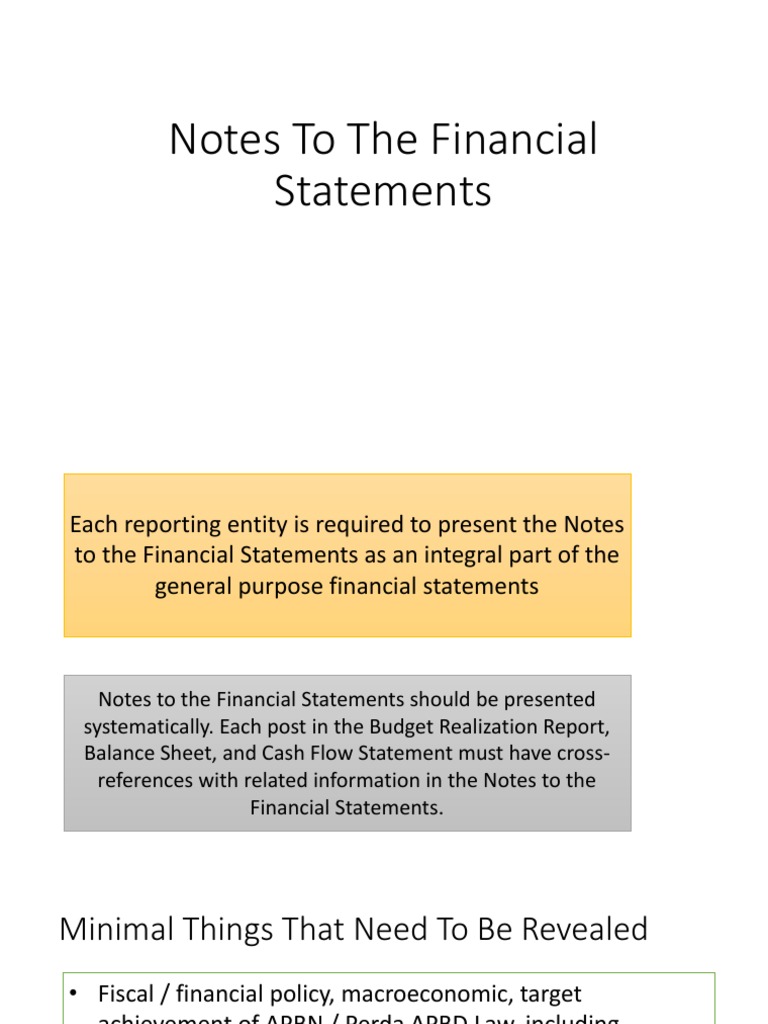 Systematic Notes to Financial Statements | PDF | Financial Statement ...