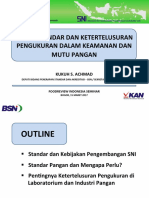 Peran Standar Dan Ketertelusuran Pengkuran Dalam Keamanan Dan Mutu Pangan