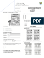 Evaluacion de Matematicas Grado Sexto D