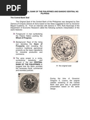 Logos Of Central Bank Of The Philippines And Bangko Sentral Ng Pilipinas Interest Rates Money Supply