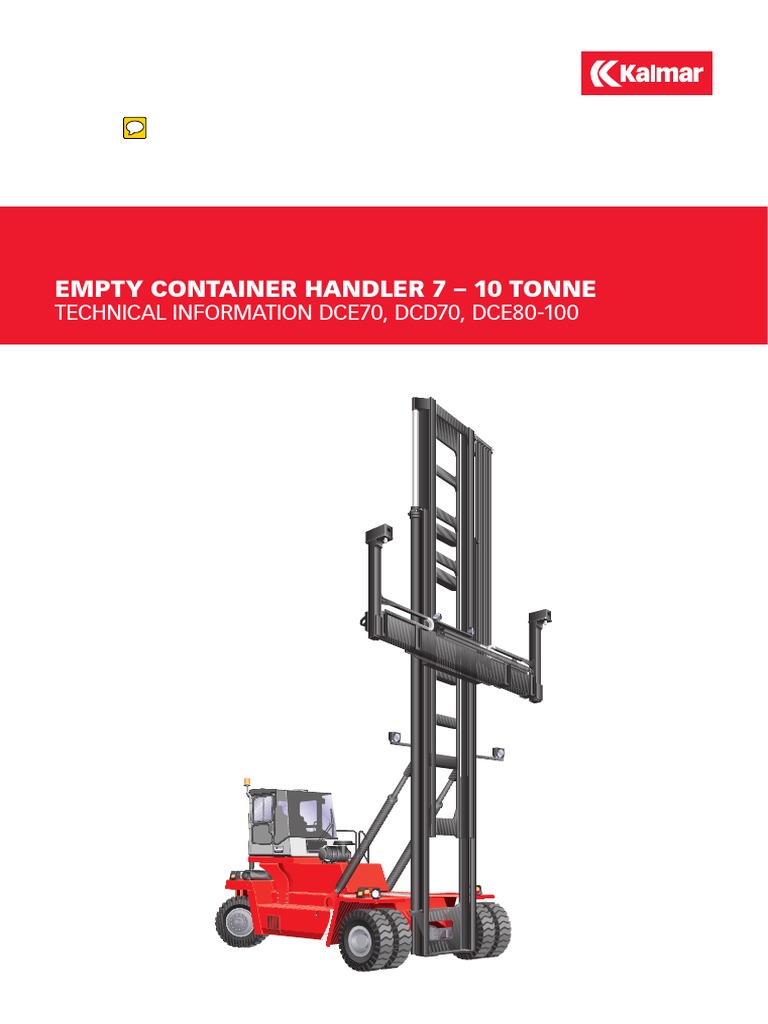 Kalmar Empty Container Handler Specs | PDF | Transmission (Mechanics ...