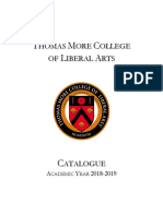 Thomas More College Catalogue 2018-19 Fall 