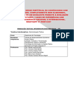 Portfolio UNOPAR CST 3 e 4 -Orçamento Publico - Encomende Aqui 31 996812207