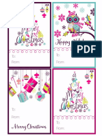 Colorful Gift Tags