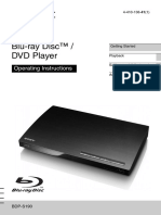 Sony Blu-Ray Player BDP-S190 PDF