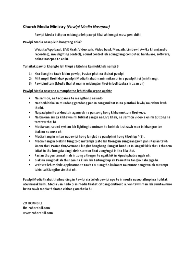 Church Media Ministry PDF