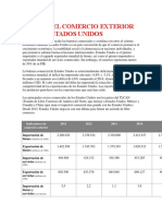 Cifras Del Comercio Exterior en Los Estados Unidos