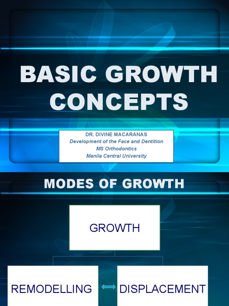 BASIC GROWTH CONCEPTS DrDivineMacaranas | PDF | Bone | Rotation