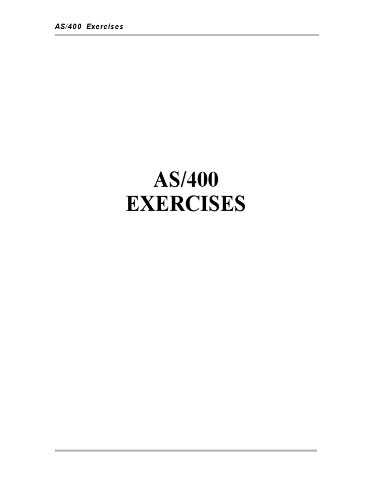 AS400 | PDF | Menu (Computing) | System Software