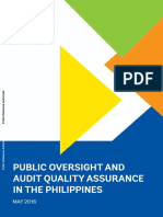 REVISED PUBLIC Philippines Strengthening Oversight Improving The Quality of Statutory Audits in The Philippines With Cover and Ack No Track