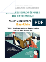 Journées du patrimoine dans le Bas-Rhin 2018 