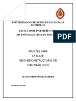2008 Apuntes para La Clase de Diseño Estructural de Cimentaciones PDF