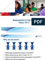 Assessment MYP 10-11 2010