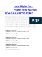 2018 2019 4. Sınıf Sosyal Bilgiler Ders Kitabı Cevapları Tuna Yayınları