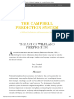 The Art of Wildland Firefighting - The Campbell Prediction System