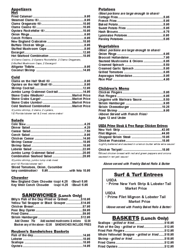 Take Out Menu PDF Business