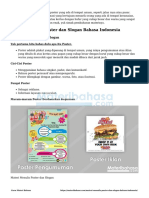 Materi Menulis Poster Dan Slogan Bahasa Indonesia PDF