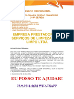 Anhanguera Gestão Financeira Empresa Tudo Limpo