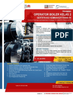 Pelatihan Operator Boiler Kelas 2 Sertifikasi Kemnakertrans RI