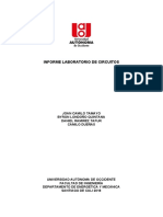 Informe Laboratorio de Circuitos PDF